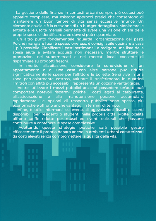Ebook - GESTIRE I SOLDI IN CITTÀ SEMPRE PIÙ CARE